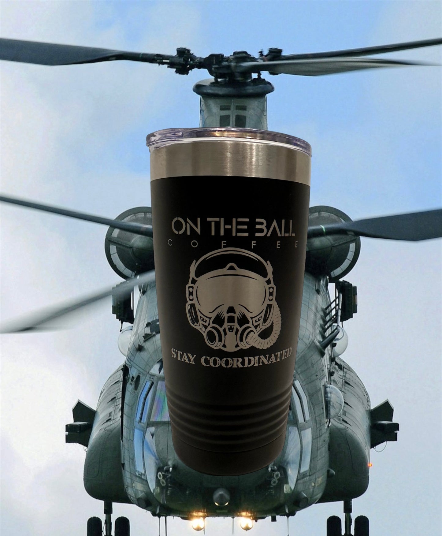 20oz Fighter Helmet Tumbler